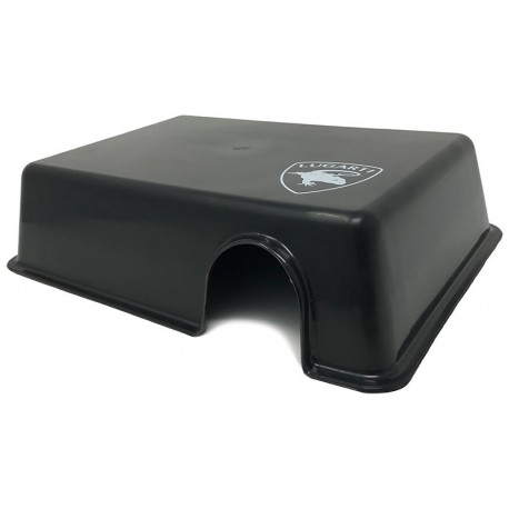 Lugarti Reptile Hide Box - Black - Medium